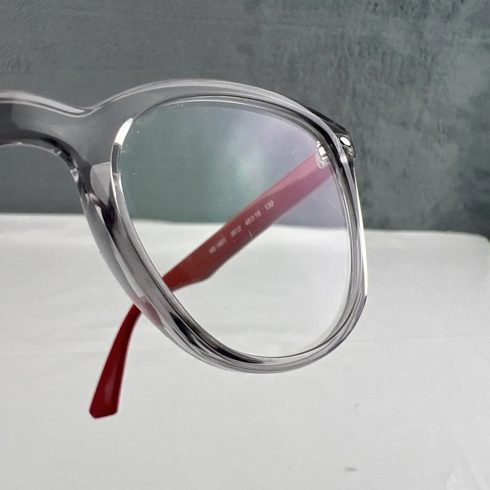 Ray-Ban Eyeglasses Kids RB1601 3812 Red Gray Crystal 48-18-130 Frames Only EUC